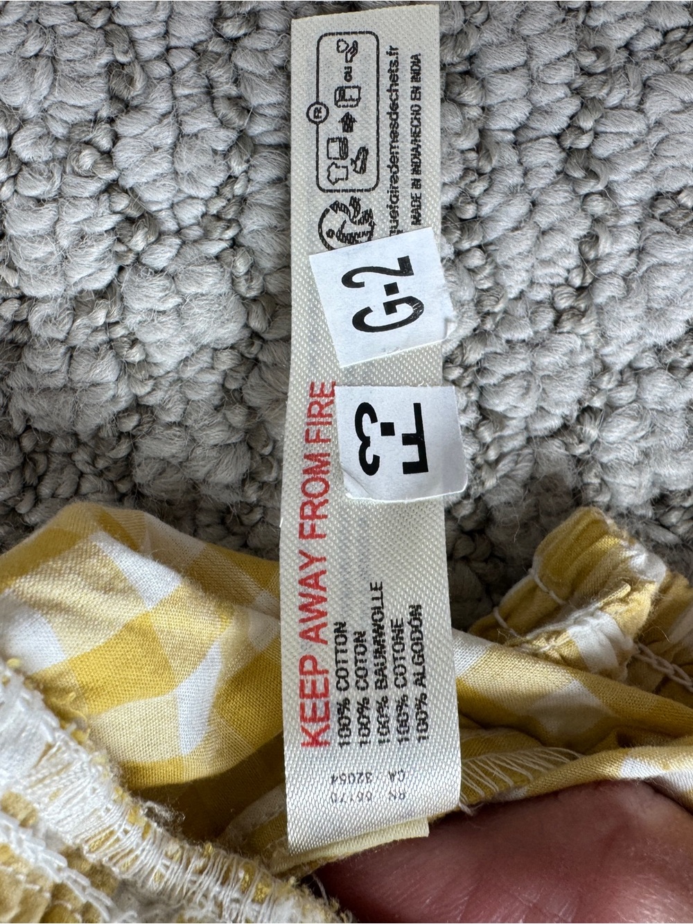 Anthropologie Yellow and White Gingham Boxer Shorts - Picture 5 of 8